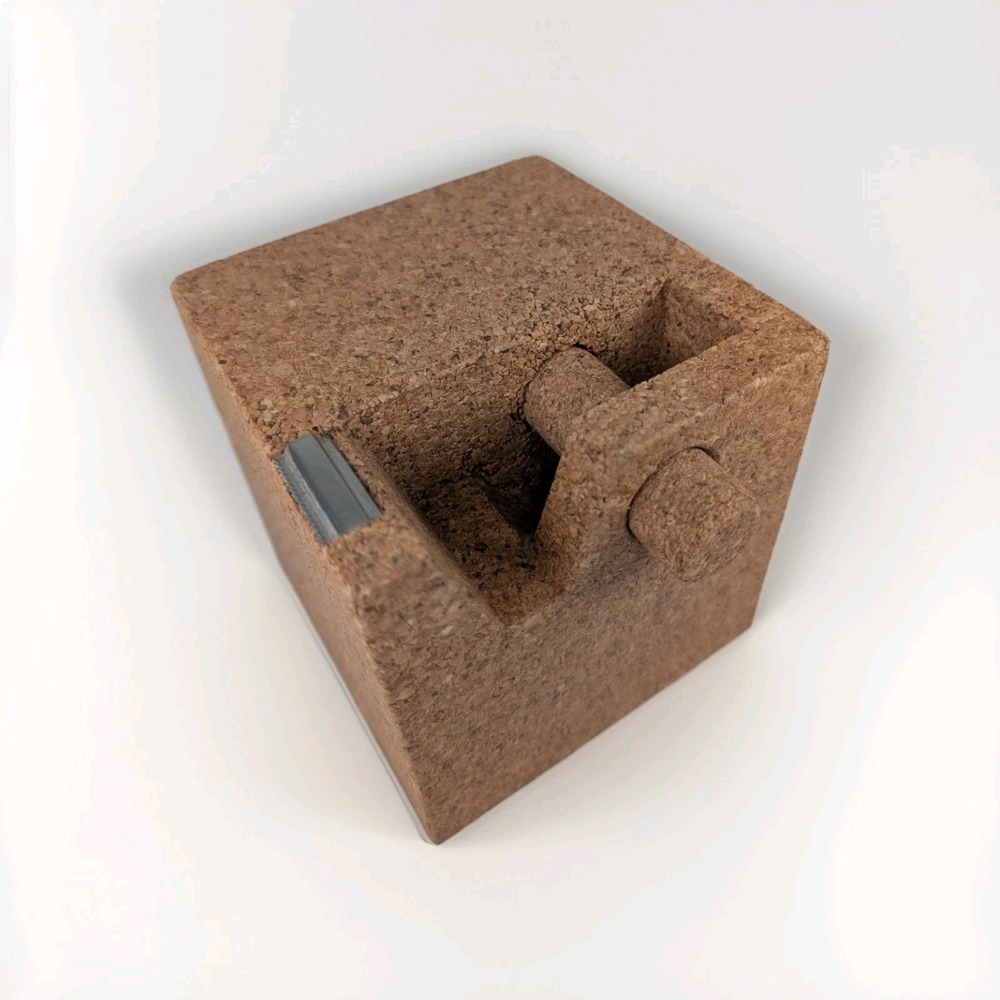 Cork Sculptural Post-Modern Tape Dispenser by SuckUK (Sottsass) HTF!!
